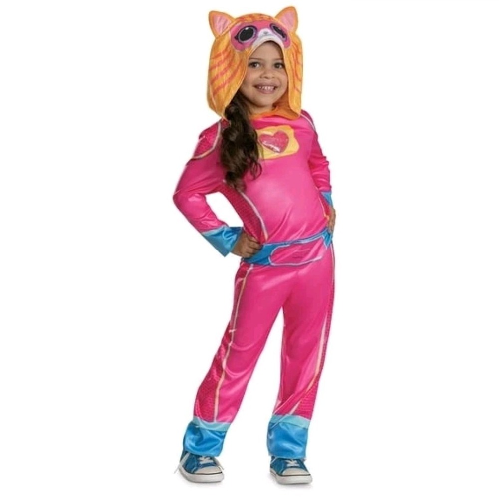 Disney Jr Super Kitties Ginny Toddler 2T Dress Up Halloween Child Costume Hooded